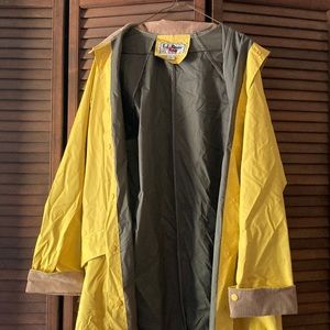 Vintage L.l. Bean corduroy lined rain coat